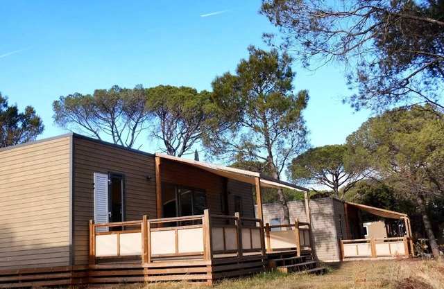 Camping Tikayan Les Cigales***** - Mobile Home Missouri Premium 3 Rooms 2 Bathrooms 4/5 People Air Conditioning