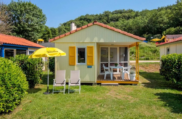 Camping La Draille - Chalet Dordogne 3 habitaciones 5 personas