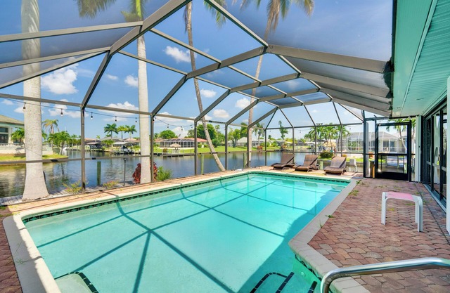 Canal-Front Gem w/ Lanai & Dock in Cape Coral