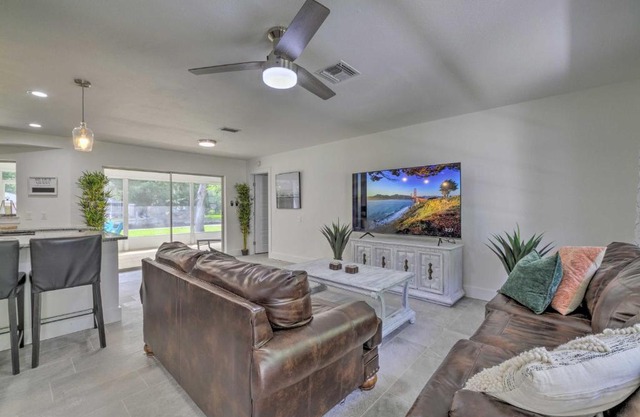 Canalfront Retreat with Fire Pit and Boat Dock!