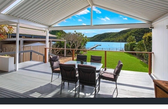 Central Coast Absolute Waterfront Cottage with Private Jetty