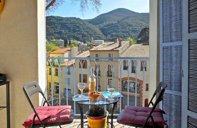 Llena de sol Apt, Centro Antiguo Ceret, Espectacular Balcón Vista