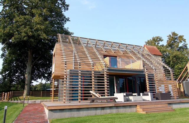 Chalet con sauna al aire libre en Wendorf