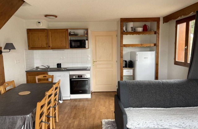 Chalet, vista montaña, terraza, parking, tv, local para esquís, 55m², La Joue du Loup