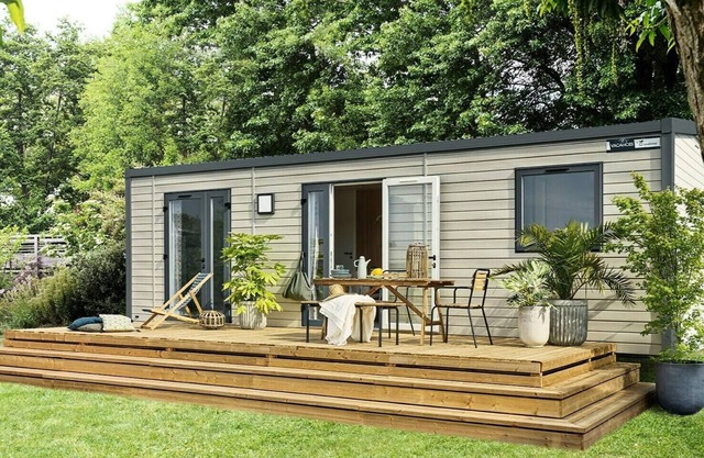 Camping les Gorges du Chambon**** - Mobile home Loft Premium 4 rooms 6 people Air-conditioned