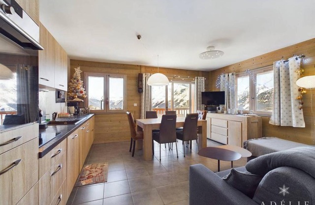 Charmant 3 pièces aux pieds des pistes avec balcon, parking et WiFi - FR-1-398-606