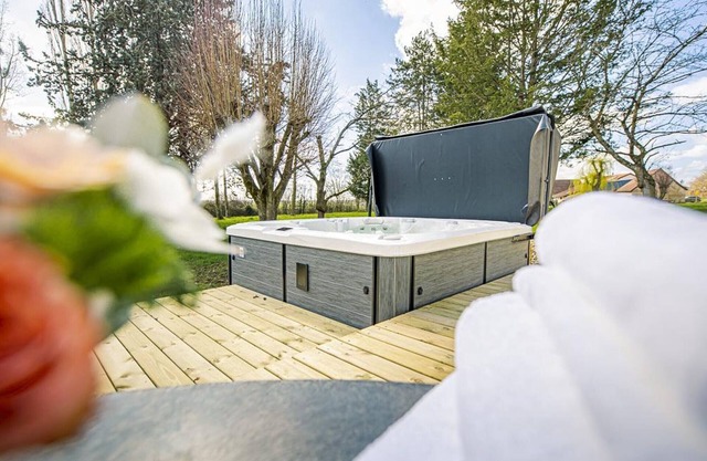 Escapada verde en un viñedo histórico: Gîte con spa, terraza y todas las comodidades