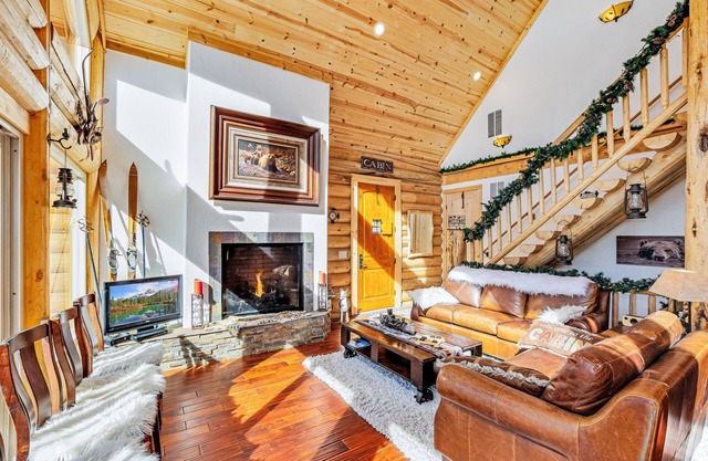 Colorado Log Home en la costa de Silver Lake