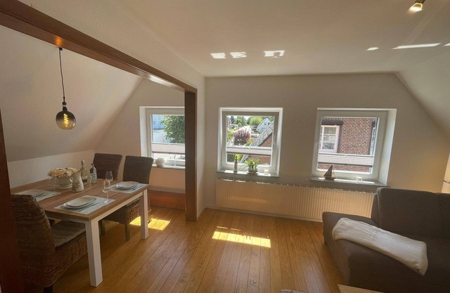 Comfortable apartment on Fehmarn with garden, fitness room and private parking space