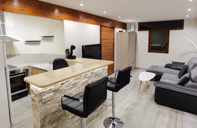 Complete apartment like at home with terrace and garden.