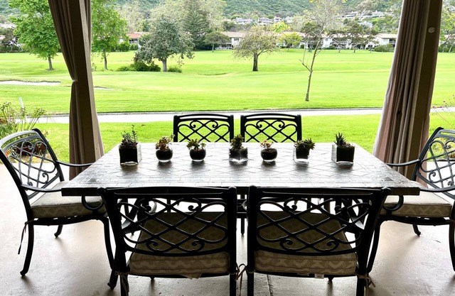 Condo with golf course view and stunning sunset