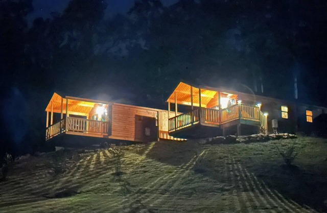 Cozy 1 bedroom cabin in charming Hiawassee with WiFi, AC & Heat Adults only.