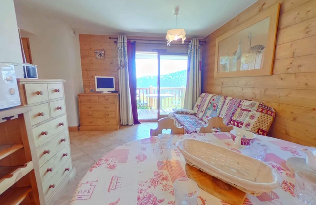 Apartamento 2 Piezas con Piscina y Balcón en Les Saisies - Hasta 4 Personas