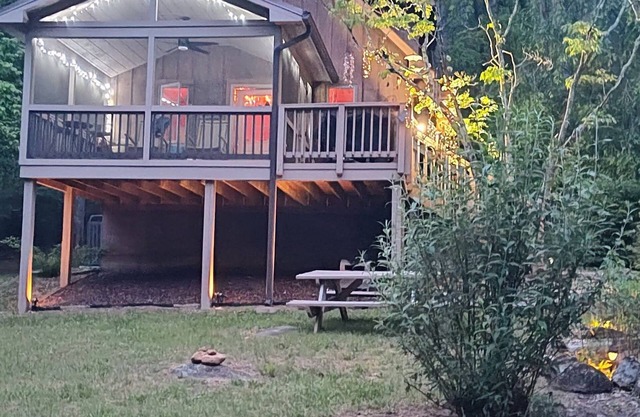 Cozy and quaint, this 1-bedroom cabin w/ loft is a gem.