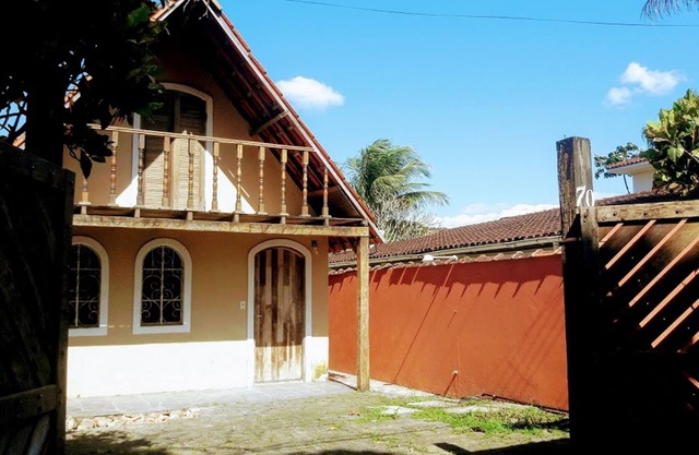 Acogedora casa de estilo cabaña. Playa Maresias