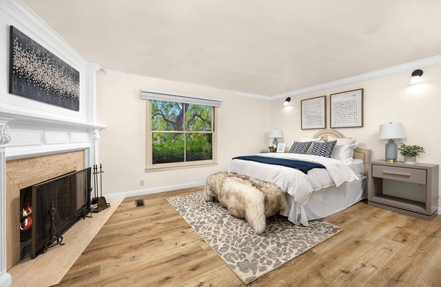 Cozy fireside retreat suite