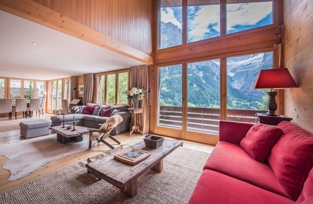 Chalet Luftschloss, imponente con patas chalet con impresionantes vistas de la montaña