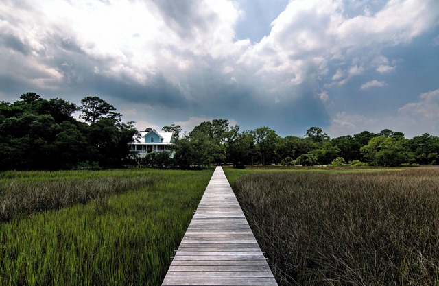 Custom Showplace w/ Expansive Marsh/Creek Views & Private Tidal Creek Dock; 3 Miles to Beach