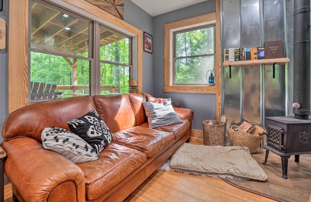 Darling 30-Acre Cabin w/ Fire Pit & Balcony!