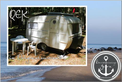 DDR Wohnwagen QEK direkt am Strand
