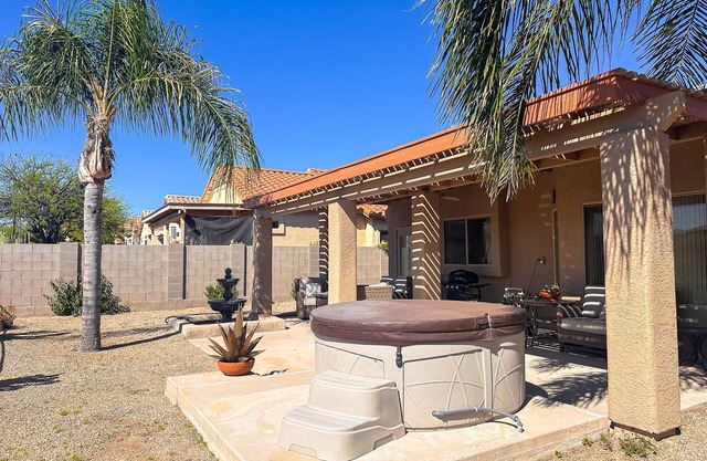 Dog-friendly valley view oasis with private hot tub, shaded patio, washer/dryer