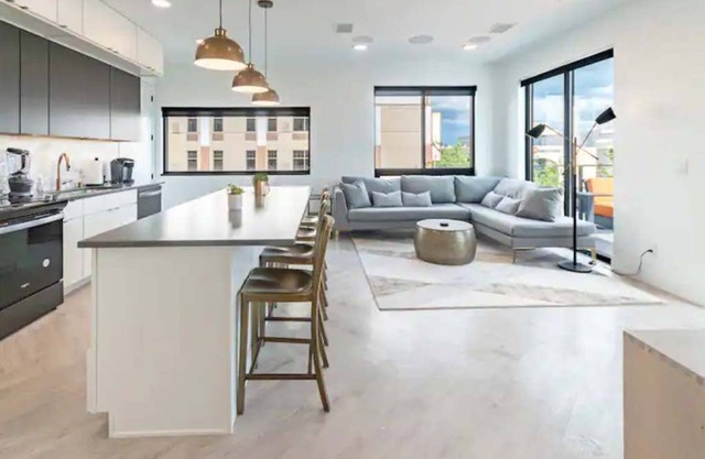 Downtown! Brand New, Modern, Massive Patio, Great Kitchen + Game Room & Theater.