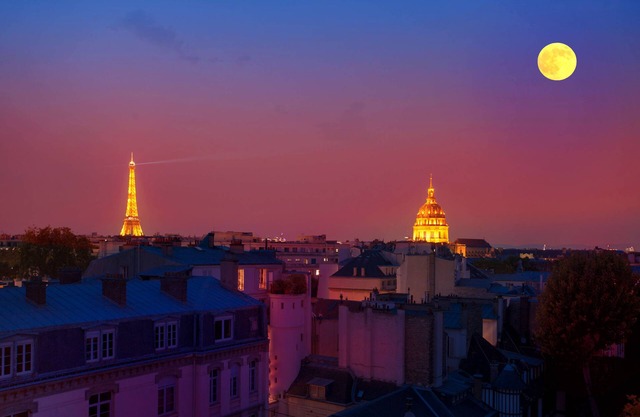 Torre Eiffel + terraza Saint Germain des Pres