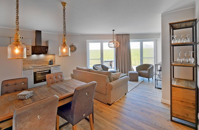 Elbe view apartment D2 R3 - south-facing terrace - Ferien auf Krautsand GmbH