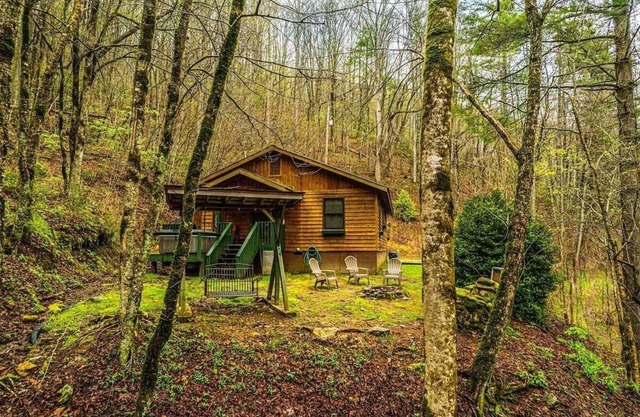 Escape to the serene Dragonfly Cabin in Bryson City