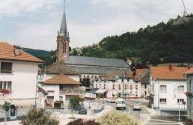 Frente a las montañas de los Vosgos