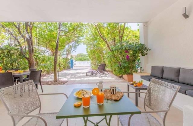 Villa para familias a 20 m del mar - jardín - lavadora de la ropa- 6 camas