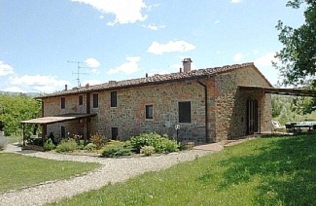 casa de campo con piscina, ubicación pacífica panorámica cerca de Firenze, Sien