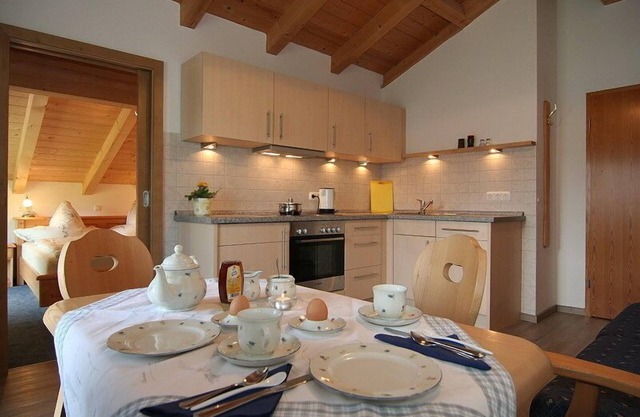 Apartamento Hochkalter, 1-2 personas, 26 m², ducha / WC, balcón, TV, W-LAN, lavavajillas, 1 dormitorio, desván