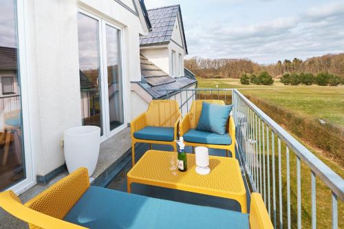 FLEESENTRAUM Seeadler Grand Maisonette - Für Golfer und Familien - Sauna Kamin Balkon Nintendo - Hunde willkommen!