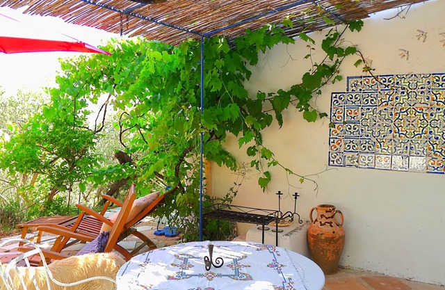 Nivel de jardín en la casa de un artista.