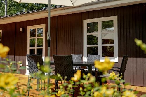 Gemütliches Holzhaus am Meer