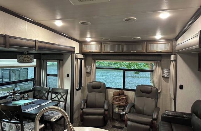 Glamping on the river front