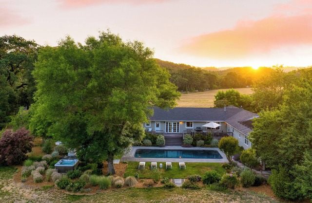 Glen Ellen Escape | 5BR Retreat w/ Pool, Hot Tub, Hammocks & Vineyard Views
