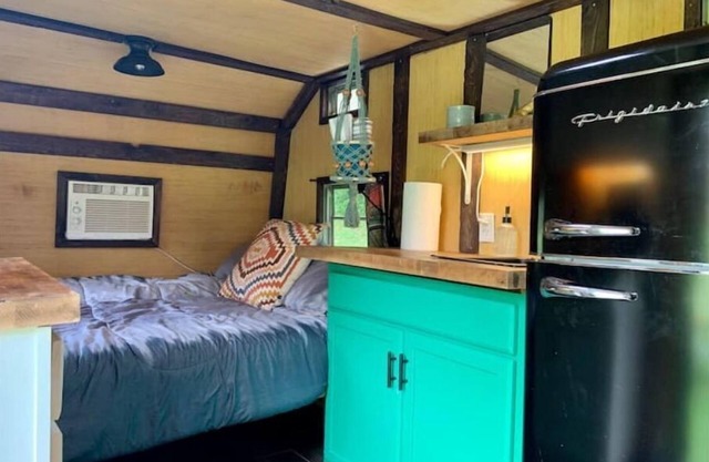 Groovy Vintage RV In the Woods