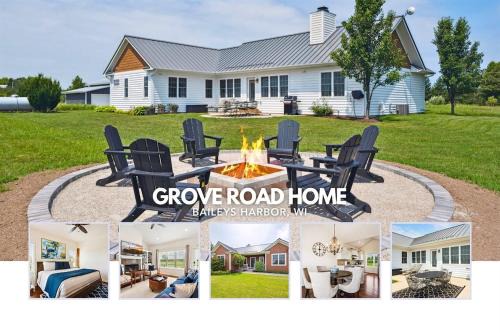 Grove Road Home - Private 5 Acres, Fire Pit, Spacious Retreat, Dog-F