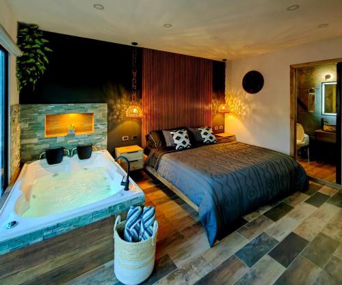 Habitación Deluxe 1 con Jacuzzi a 20mt del parque