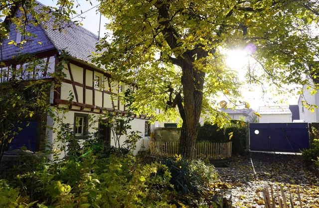 Hedwig's Hexenhäuschen - romantic half-timbered house with large courtyard