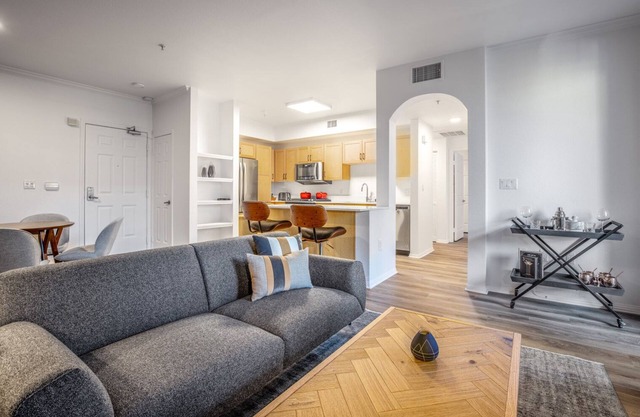 Hip Hollywood 2BR w/ Gym, Pool, Spa, walk to Sunset Blvd, by Blueground