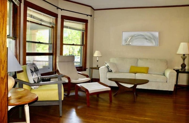 Historic North Side house with hot tub in public transit hub near downtown