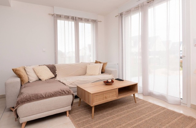 Casa de vacaciones 'Ty Brise Marynne' con terraza privada, jardín privado y Wi-Fi