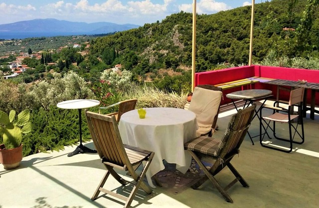 Homerez - Villa para 6 pers. con vistas al mar, jardín y terraza en Politika
