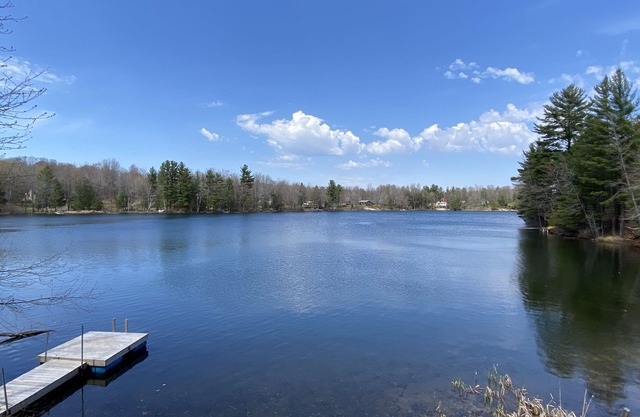 Hot tub & Pool table! Waterfront home on Perch Lake outside Traverse City