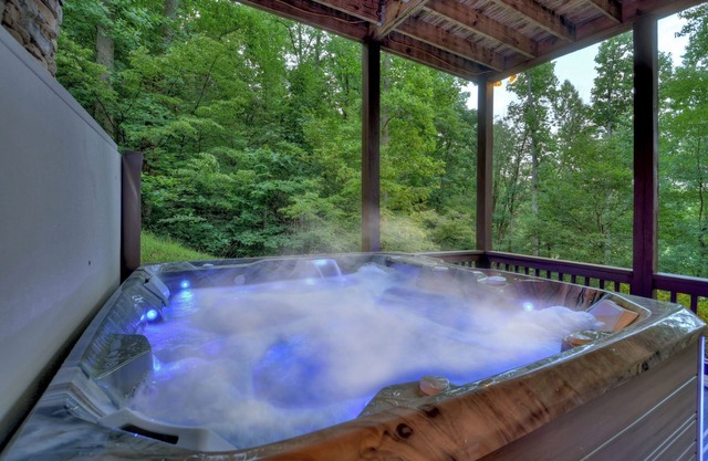 Hot Tub Soaks, S'mores by Starlight, Games & Cocktails Near Downtown Blue Ridge - Blueberry Hill