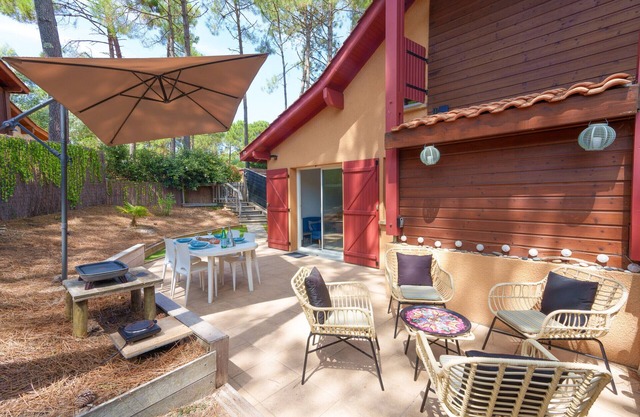 Casa para 4 con piscina en Lacanau
