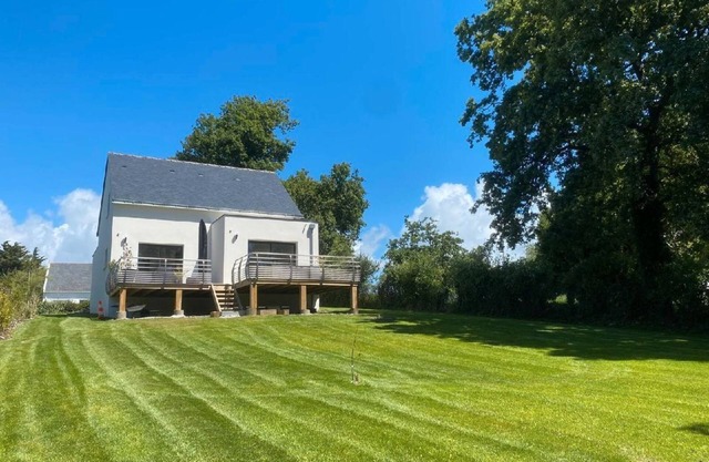 House overlooking the salt marshes